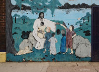 Abandoned Storefront Church Mural