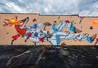 Clearing Storm Over Deer Mural