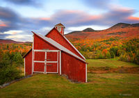 Red Barn At Dusk