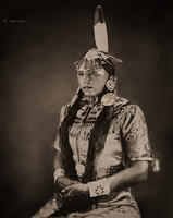ojibwe,woman,chicago,illinois,wearestillhere,8x10,wetplate,collodion,tintype