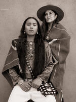 Navajo Mother And Son