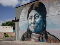 Native American Woman Mural