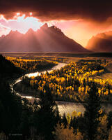 Clearing Storm Over The Teton Range