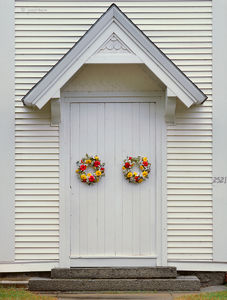 Rural Church Door