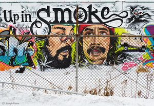 Cheech & Chong Street Art