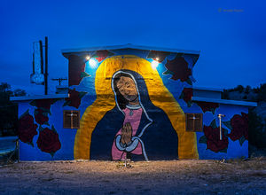 Abandoned Dance Hall At Night