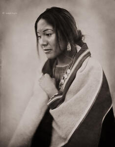 Portrait of a Young Navajo Woman