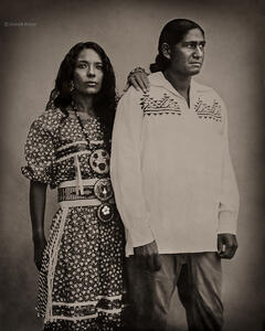 Taos Pueblo Couple