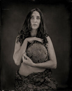 Woman With Sunflower II