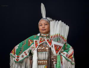 Crow Shawl Woman