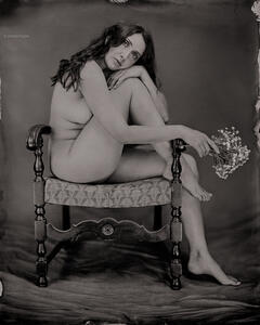 Nude Woman With Flowers