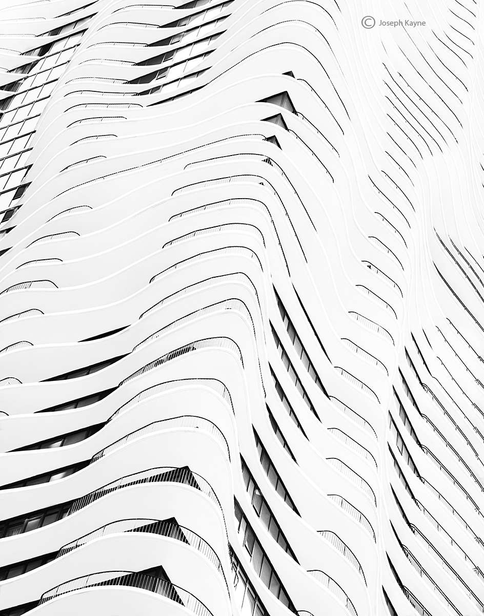 concrete, waves, chicago, photo, buildings, skyscraper, architecture, downtown, balconies, abstract, art, illinois, urban, view...