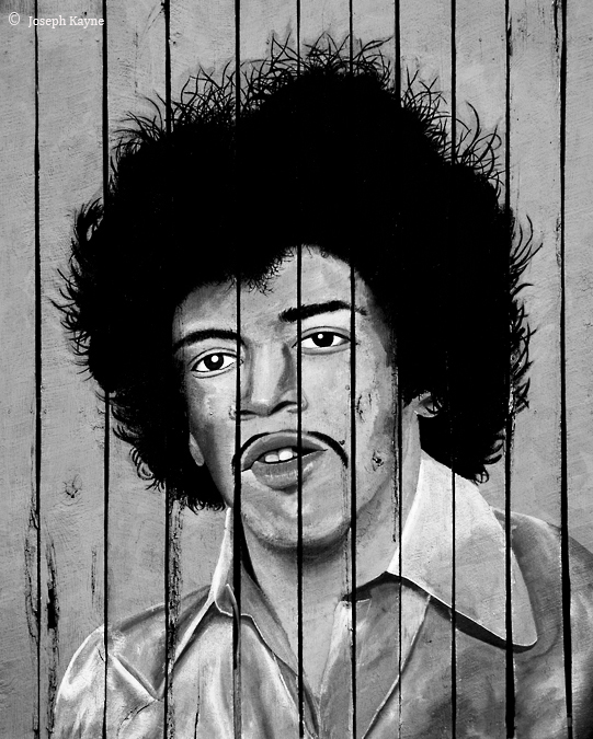 Jimi Hendrix Barn Art
