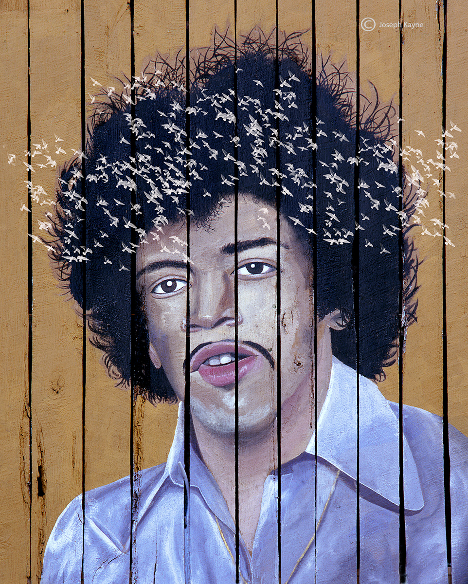 Jimi Hendrix Barn Art
