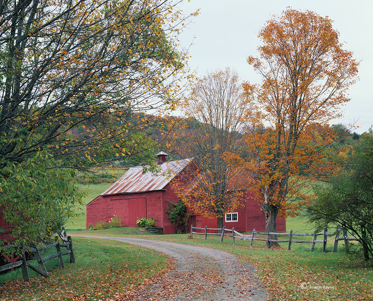 Vermont Barn In Autumn