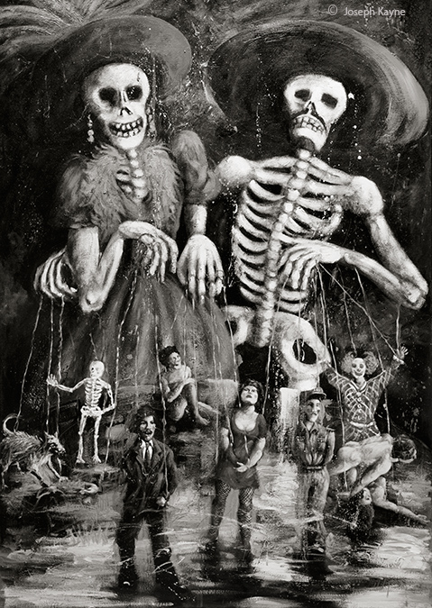 Day of the Dead Exhibit Painting By Uriel Parker,National Museum of Mexican Art