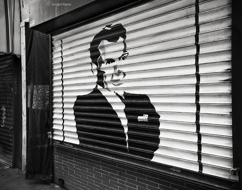 Frank Sinatra Mural in the old North End, Boston