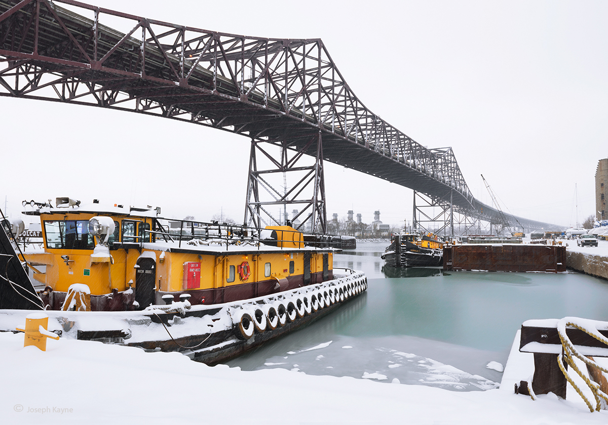 Tug Boats &amp; Skyway Bridge, Winter