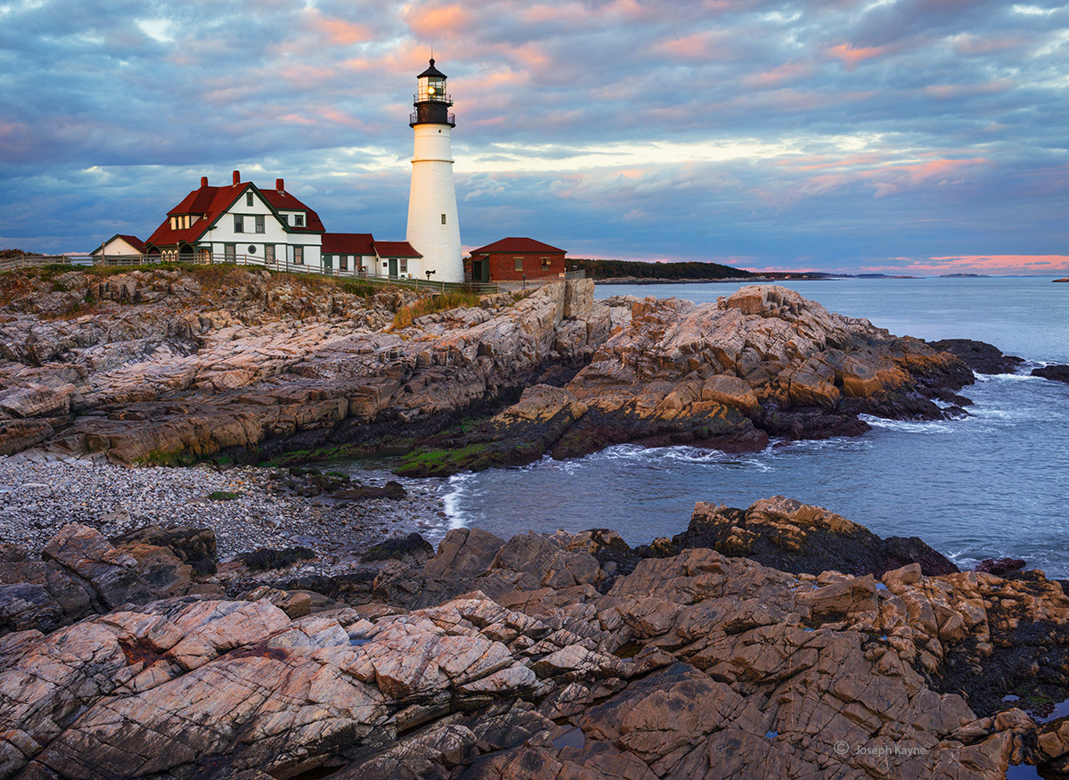 Portland Head Light At Dusk