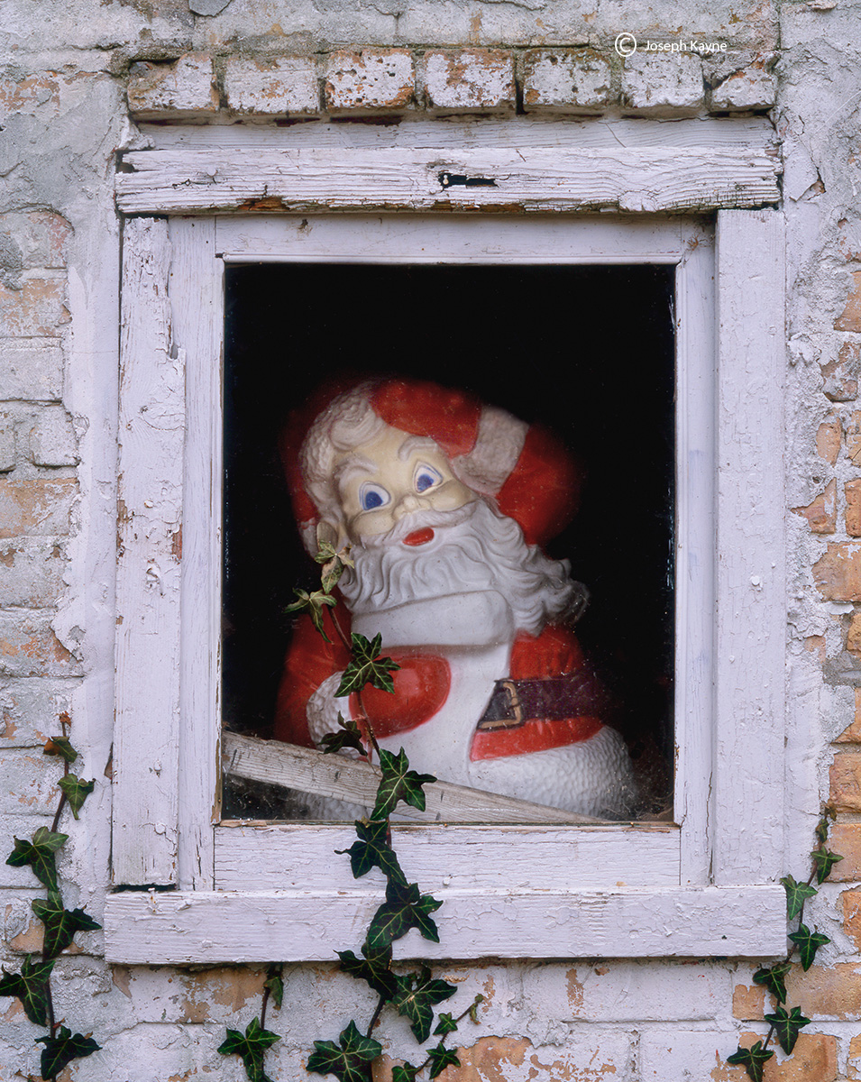 Old Santa Clause Decoration, Barn Window