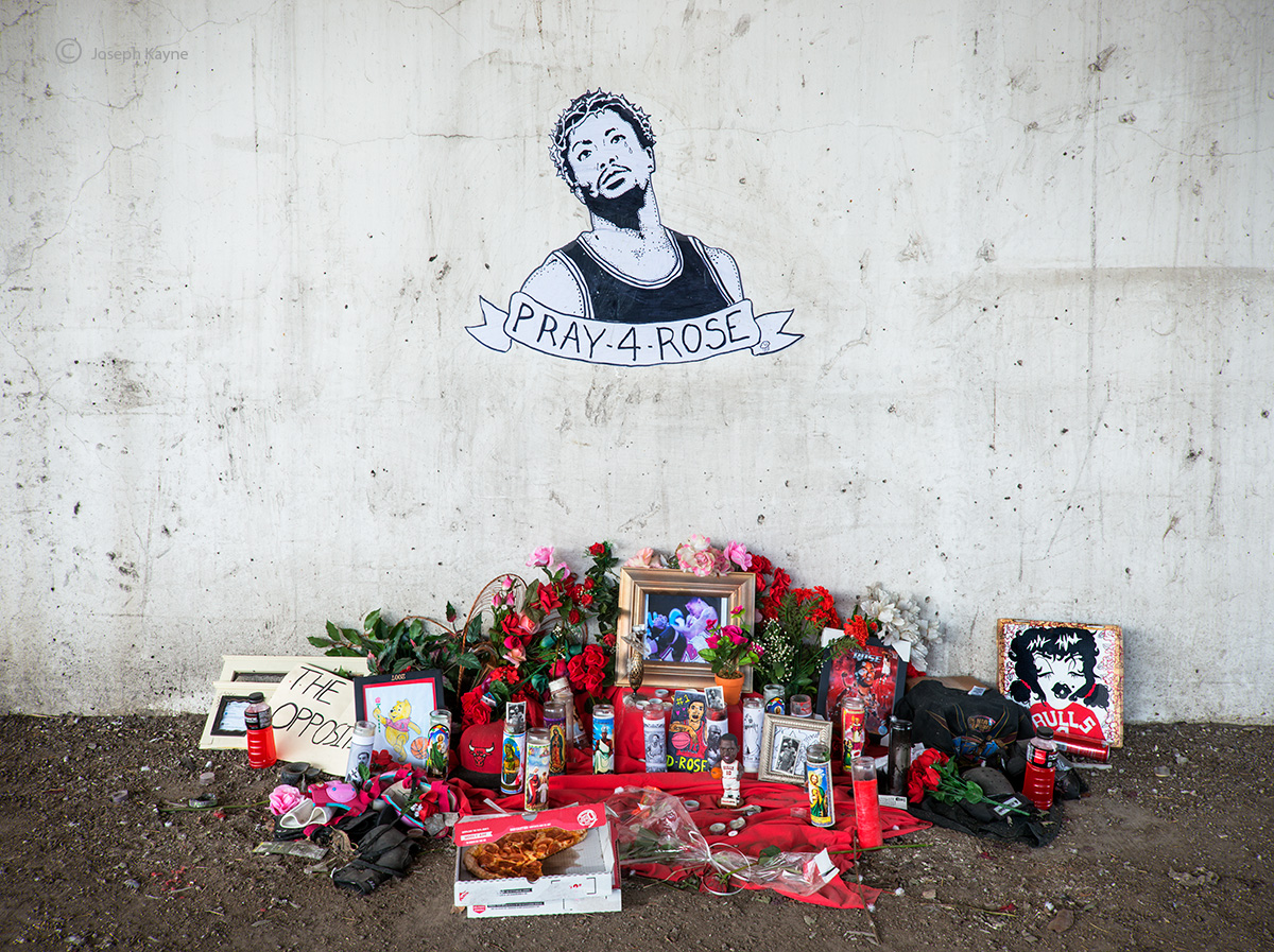 A Shrine To The Injured Derrick Rose