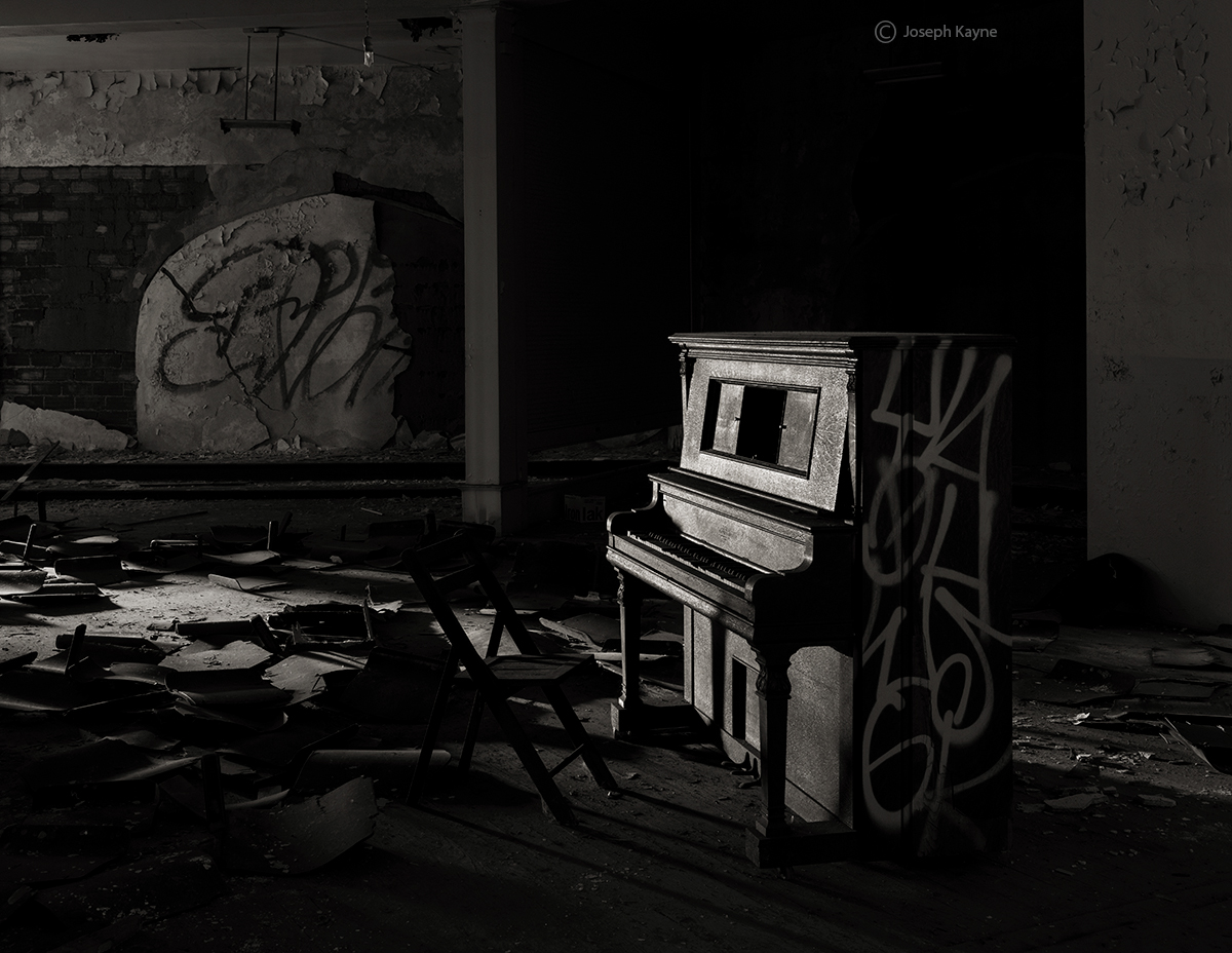 Old Piano In An Abandoned Church