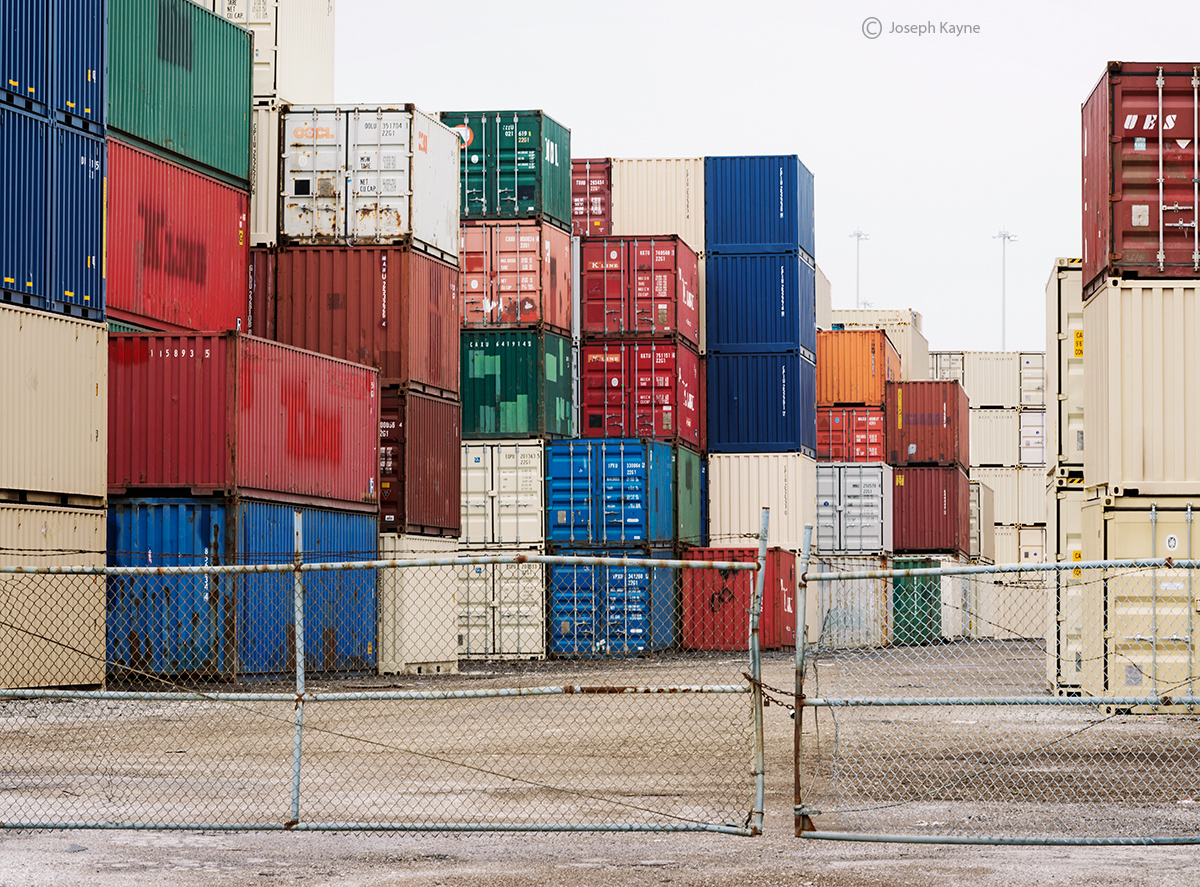 Stacked Shipping Containers