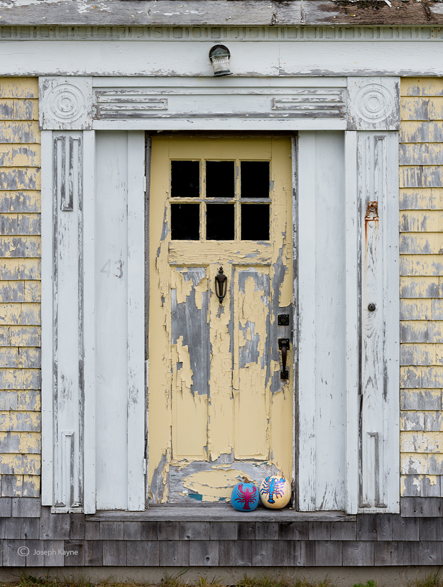 Lobster Decorated Pumpkins Grace An Old Maine House