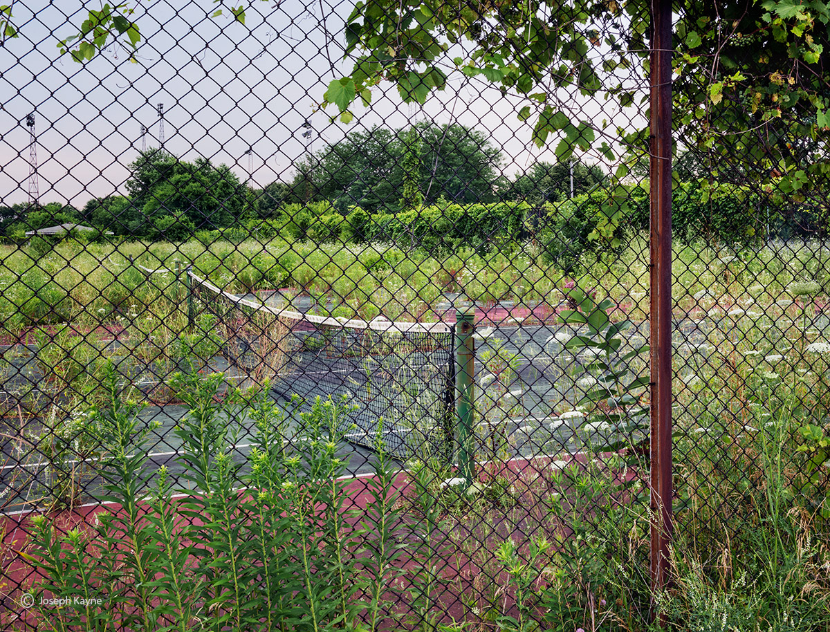 Abandoned High School Tennis Court