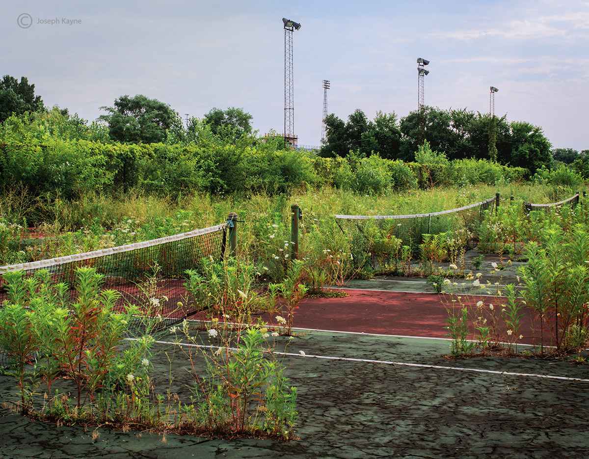 Abandoned School Tennis Courts