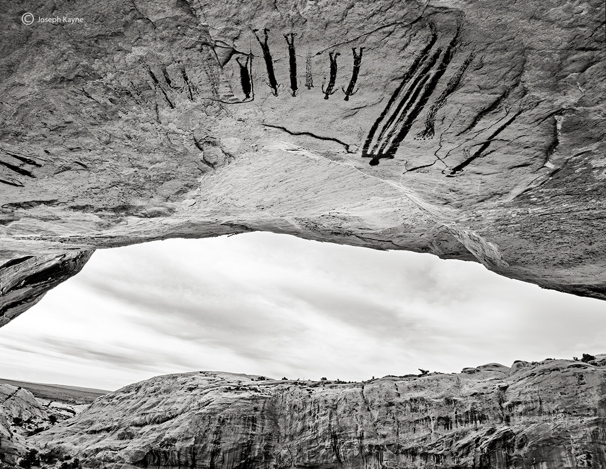 Barrier Canyon Style Pictographs On A Cave Ceiling