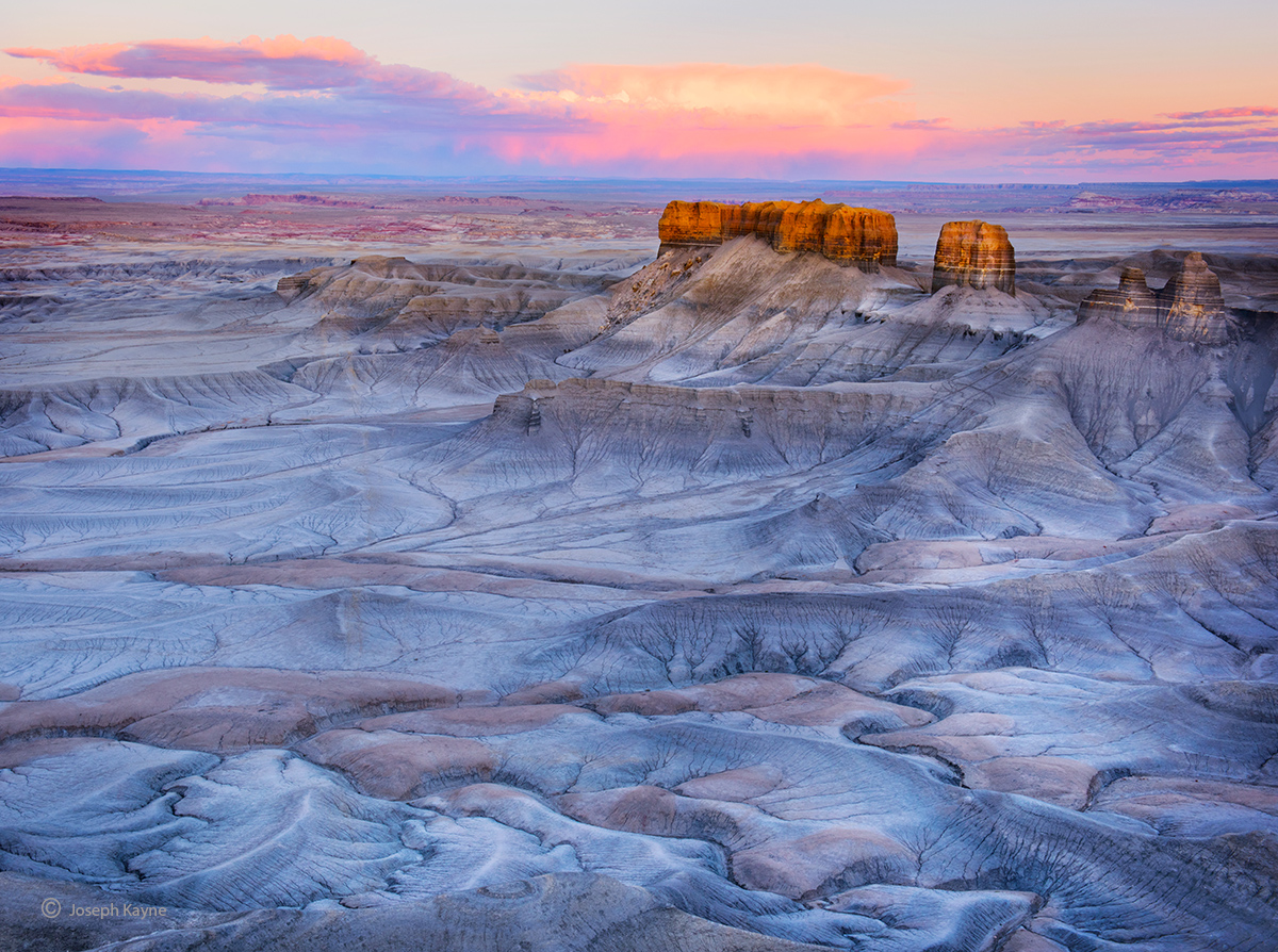 Shale & Sandstone Formations at Dusk