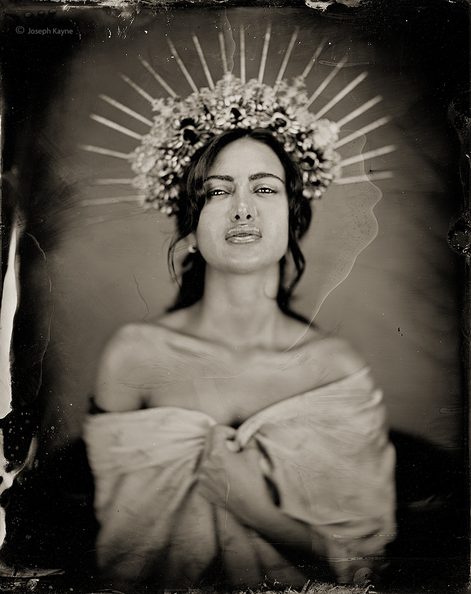 Portrait Of The MadonnaWet plate Collodion Tintype
