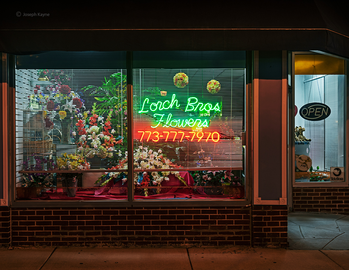 Flower Store At Night