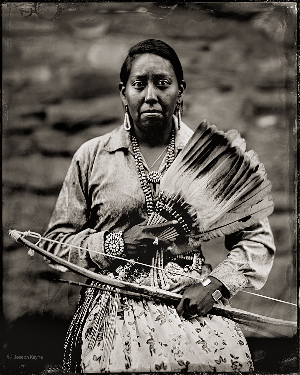 Dar Shepard, Navajo, Hard Rock, ArizonaBorn To: Water Flows TogetherBorn From: Red House ClanWet Plate Collodion Tintype Photo...