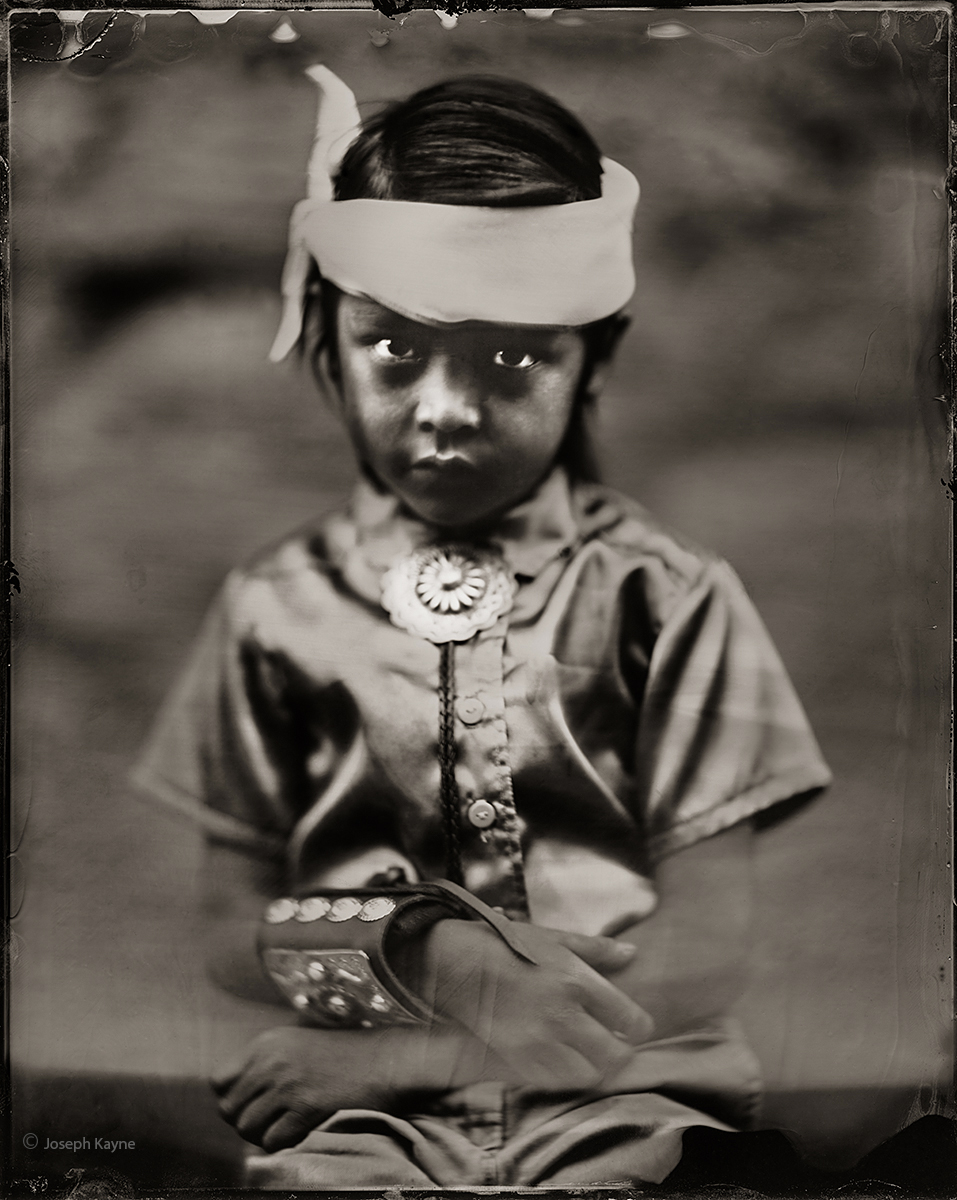 Navajo BoyBorn To: Red Running Into The Water ClanBorn For: Start Of The Red Streak Wall ClanWet Plate Collodion TintypePhoto...