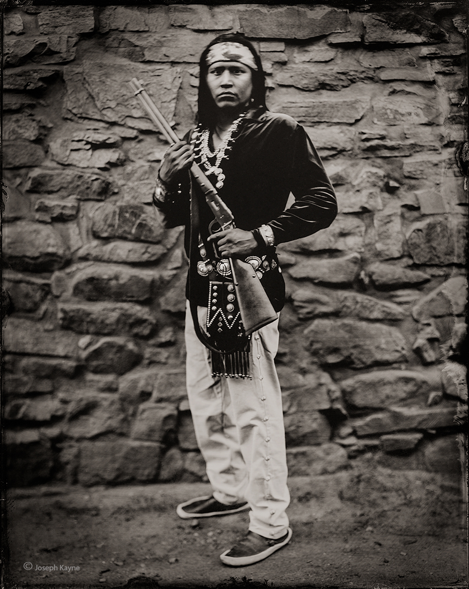 Kyle Johnson, Navajo, Steamboat, ArizonaBorn To: Mexican ClanBorn From: Coyote Pass ClanWet Plate Collodion TintypePhoto © copyright...