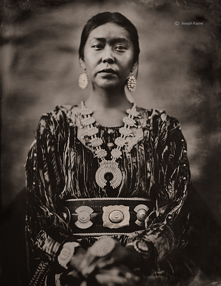 Shantika Bia, NavajoTsaile, ArizonaBorn To: Red Running Into Water PeopleBorn From: Coyote Pass ClanContemporary Wet Plate Collodion...