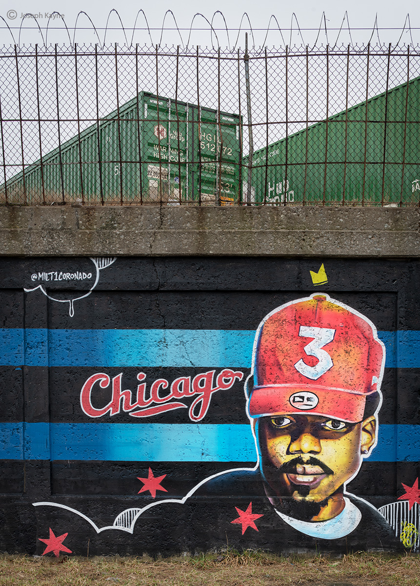 Chicago Mural of Chance The RapperArtist: Milt Coronado