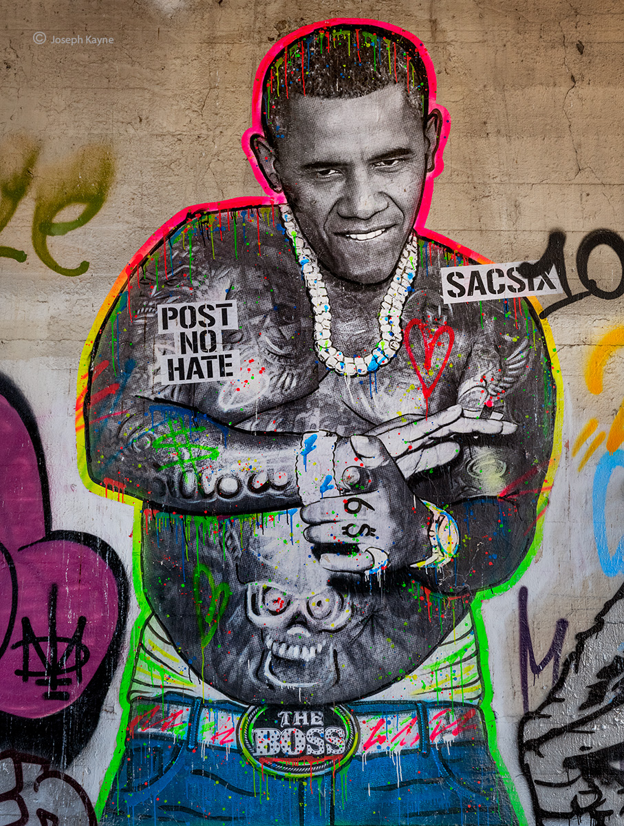 The BossBarack Obama WheatpasteArtist: SacSix