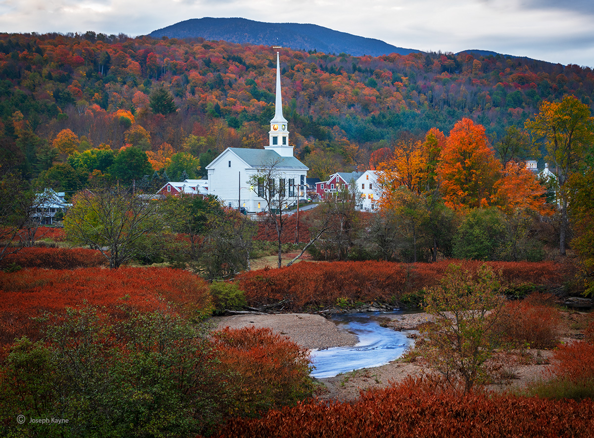 Small New England Village,Autumn