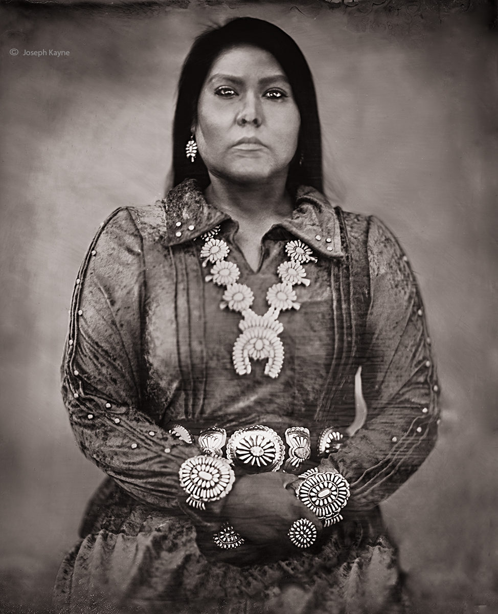 navajo,woman,portrait,wet,plate,collodion,tintype,8x10,we,are,still,here,wearestillhere