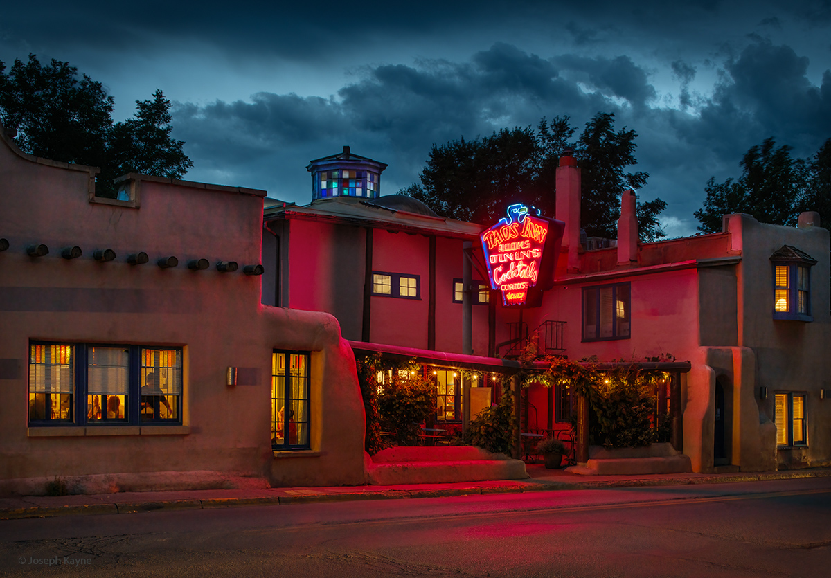The Taos Inn At NightTaos, New Mexico